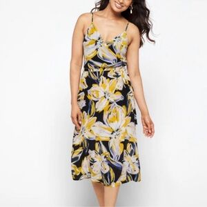 Amour Vert Varden Silk Floral Wrap Dress Marbella